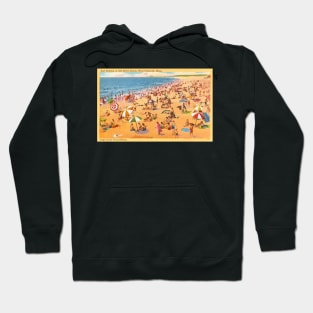 Surf bathing at Old Silver Beach, West Falmouth, Mass postcard Hoodie